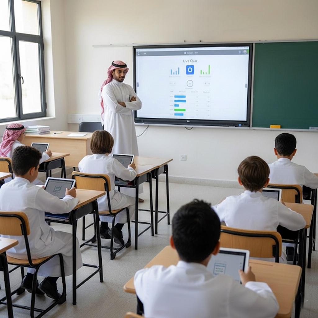 التحديات المباشرة (Live Quiz): كيف تقيس تفاعل وفهم الطلاب داخل الحصة باستخدام التقييم الفوري؟
